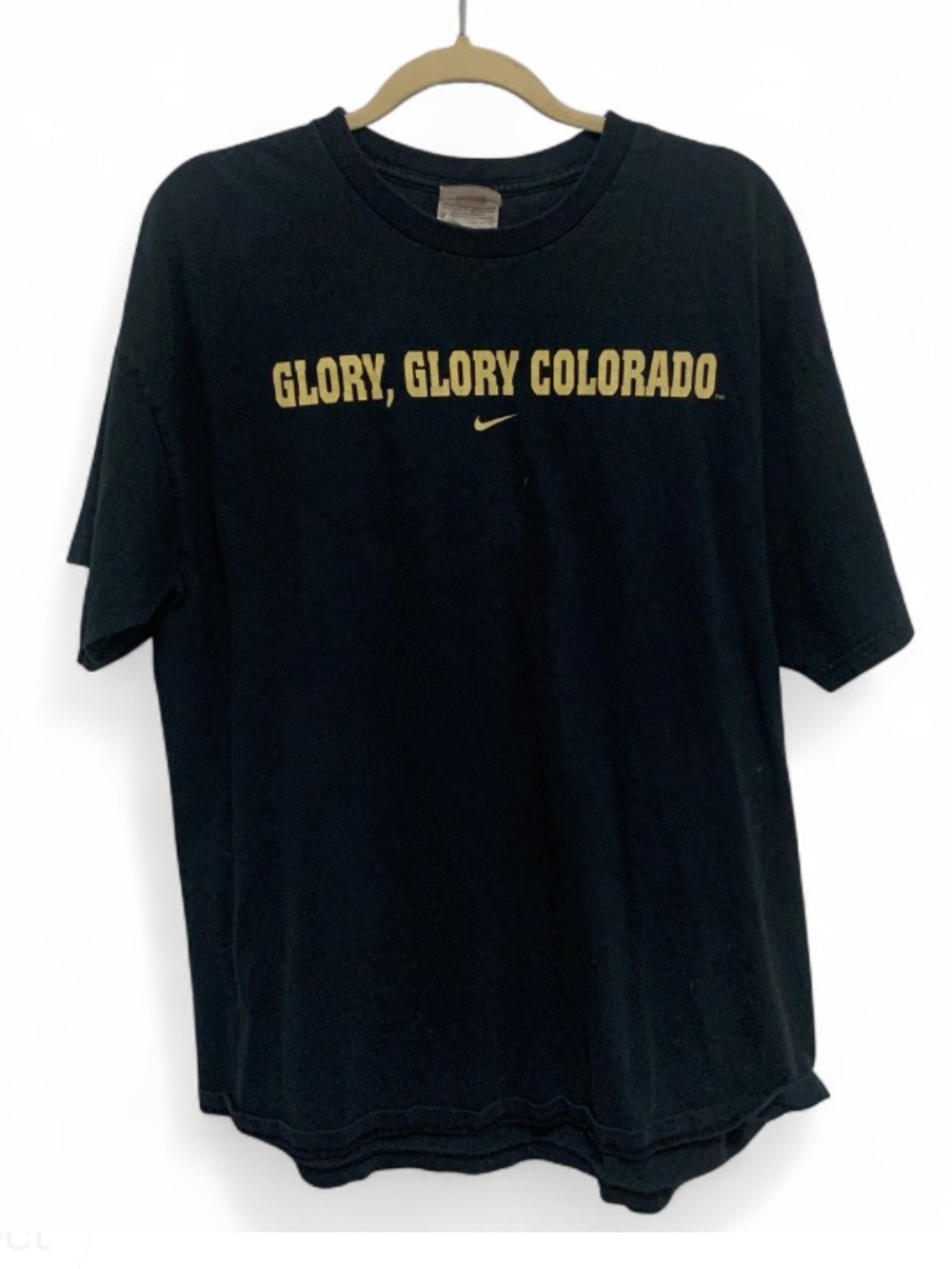 Y2K Nike University of Colorado Buffaloes Black Short Sleeve Tee Shirt